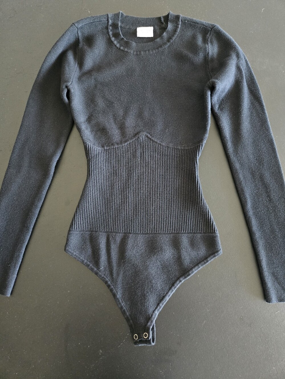 Abercrombie Knit Corset Bodysuit Black Size XS